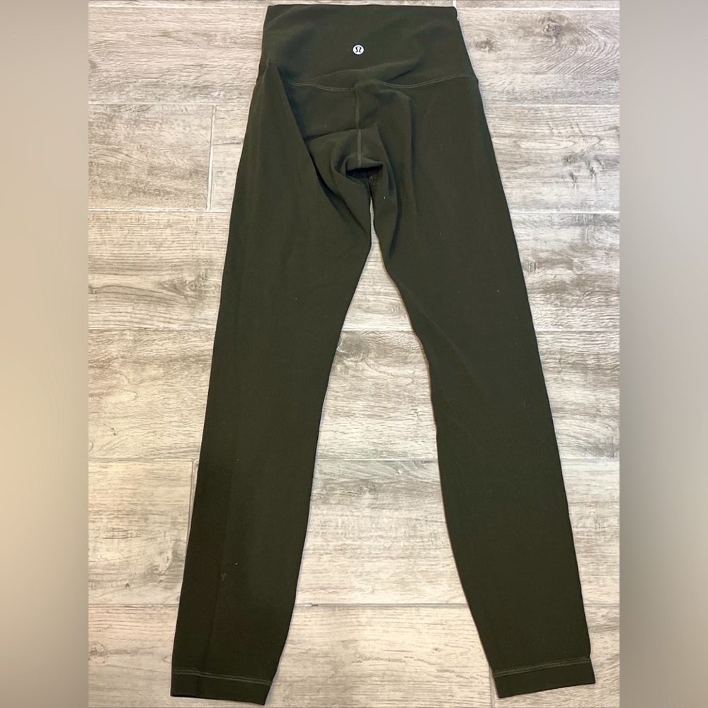 Lululemon Align Pant II 25" Cassis Size 2 Leggings W5DEPS Forest Green‎